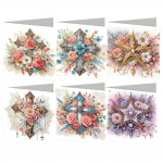 6 tk s&otilde;brap&auml;eva ingel teemant k&auml;sit&ouml;&ouml;kaart DIY teemantmaalimine kaart Rhinestone maalikardikomplekt p&uuml;hadepeo meenete jaoks