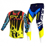 motokrossi k&auml;igukomplekt lastele 4 5 6 7 8 9 10 11 12 13 aastat Noor laps Mootorrattapoiss t&uuml;druk Jersey Pant Kits v&otilde;istluskost&uuml;&uuml;m Off-road Enduro MX MTB XXL-28
