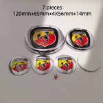7 tk fiat Abarth Auto Kapott Esimene Kapoti Iluv&otilde;re Tagumine Pagasiruumi Embleem Logo M&auml;rk 85/95/100/120mm Auto Velje Keskkatte Kate