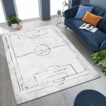 Jalgpallistaadioni piirkonnamatt Jalgpalliv&auml;ljak Spordidisain Jalgpalliv&auml;ljaku matt Laste sporditoa sisustus Ameerika vaip Kodu sisustus 120X160CM