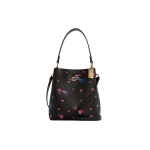 Coach Town 22 Disco T&auml;he Prindiga Snap Kivist Nahast Koppkott Naiste Kotid Must C7245-IMA47 Basic Set (Bag+Dust Bag) black