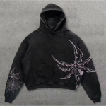BeatStreet Ameerika High Street Moer&otilde;ivad T&auml;navahiphop Vabaaja Huppar Meestele ja Naistele Y2K Harajuku Retro Kirjadega Dressipluus XXXL black