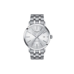 Tissot Classic Series Automaatne Mehaaniline Liikumine 50M Veekindel L&auml;bipaistev Tagak&uuml;lg Kuup&auml;eva N&auml;idik Vabaaja Lihtne Kell T129.407.11.031.00 Regular Watch Box,Silver Dial