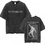 Pestud Vintage Rock Laulja Yungblud Tuur 2026 T-s&auml;rk Mehed Naised Retro Mood T-s&auml;rk Mehelik Vabaaja &Uuml;le suuruse T-s&auml;rgid Streetwear S mitmev&auml;rviline