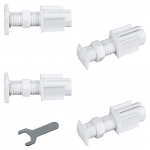 4tk/komplekt Pimepaigaldusklamber Kardinapaneelide Klambrid Vertikaalse Akna Kinnitus Plastikust Seinakinnitus Hoidik Tarvikud