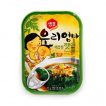 Korea kiirlisandid Minu Ema sari, &Uuml;he puudutusega konservtoit 10 t&uuml;&uuml;pi / Kfood, Autentne Korea toit 2.SESAME LEAVES IN SOY SAUCE 70g