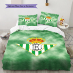 Real Betis Balompi&eacute; Muster Voodipesukomplekt Tekikate Padjap&uuml;&uuml;r Kodukaunistus Kingitus (1 * tekikott + 2 * padjap&uuml;&uuml;ri, ilma s&uuml;damikuta) 135x200cm