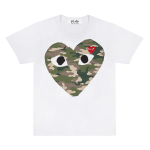 COMME des GARCONS PLAY CDG AX-T242-051 Valge XXS gray