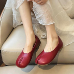 2025 Jaapani stiilis Tabi Ninja kingad Naistele Retro Suede Lamedad Jalan&otilde;ud Split Hoof Toe Paadikingad Femme Mary Jeans Moccasins Ballerina King 41