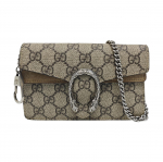[Kasutatud] Gucci Dionysus GG Supreme Super Mini kott 'Beež' - V&auml;ga hea #1R3943K ONE SIZE