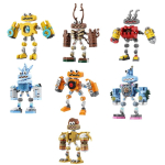 MOC Minu Laulvad Koletised Ehitusklotside Komplektid Muusikaline Robot Koor Klotsid M&auml;ng Multikakarakter Koletise Klotsid Kokkupandavad M&auml;nguasjad Laste S&uuml;nnip&auml;evakingitus gray