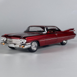 1:24. m&otilde;&otilde;tkava Cadillac Eldorado Biarritz 1959 Seeria 62 Sulamist survevalu Retro mudel Laste m&auml;nguasi Retro mudeli kaunistused Kingitus lapsele punane