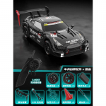 RC Car GTR 2.4G Drift v&otilde;idus&otilde;iduauto 4WD maastikuraadio kaugjuhtimispult S&otilde;iduki elektroonilised hobim&auml;nguasjad lastele must