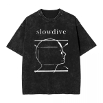 Pestud T-s&auml;rgid SlowwwDive Slowdive Hip Hop Vintage T-s&auml;rk &Uuml;lem&otilde;&otilde;tmeline B&auml;nd Streetwear Graafilised Topid T-s&auml;rk Meestele Naistele S