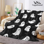 Armas Kummitus Flanellitekk Soe Pehme Halloweeni J&otilde;ulud Diivan Soe Hubane Dekoratiivne Kaunistus Kingitus K&otilde;ikideks Hooaegadeks Size: 130*170cm, Weight: 320 GSM