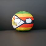 20/10cm Zimbabwe Vabariik Pl&uuml;&uuml;sist M&auml;nguasi Riigipall T&auml;idisnukk Ripats Kodu Kaunistus white