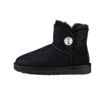 UGG Mini Bailey Button Bling Fliisvoodriga 'Must Valge' Naiste 1016554-BLK 36