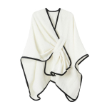 Naiste &Uuml;hev&auml;rviline Keebi-r&auml;tik V&ouml;&ouml;ga Must &Auml;&auml;ris Poncho Wrap Suur Soe S&uuml;gis Talv Daamide &Uuml;ler&otilde;ivaste Keep 150x130cm L valge