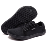 HOBIBEAR Unisex Lai Varvaspaljajalu Kingad Meestele Naistele V&auml;litingimustes Rada Jooksuks Minimalistlikud Jalutuskingad Kerged ja Hingavad 40 black