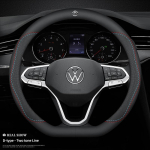 Volkswageni auto Nappa nahast roolikatete auto tarvikud VW GTI Polo Golf MK7 Passat B8 Tiguan Jetta T-ROC ID.4 CC jaoks