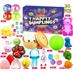 Pelmeeni Squishy Advendikalender 2026 Salap&auml;rane Pelmeeni Loendurikalender Juhuslikud Bao Bun Pigistatavad Fidget Nukud Stressi Leevendamiseks