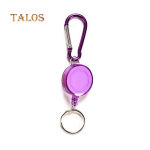 Sisset&otilde;mmatav suusapassi ID-kaardi m&auml;rgi rullihoidja karabiin v&otilde;tmehoidja r&otilde;ngas v&auml;lisport lilla