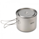 Lixada 1600 ml titaanist pott &uuml;likerge kaasaskantav ripppott kaane ja kokkupandava k&auml;epidemega v&auml;litingimustes Cup , 1600ml