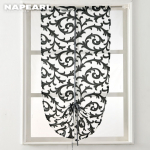 1 TK Napearl Euroopa stiilis Moelill Aken Kodu K&ouml;&ouml;k Jacquard Kangas T&uuml;llkardin 1pc W60cm x L120cm must