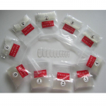 500 tk T&auml;iskattega kunstk&uuml;&uuml;nte otsikud k&uuml;&uuml;nte kujundamise t&ouml;&ouml;riistad, l&auml;bipaistvad selged k&uuml;&uuml;neotsad valge