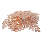 30 tk/partii Suured filigraansed leheoksad Ehted Roosi leidmine 43x29mm roosa kuldne v&auml;rv