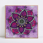 Teemantmaaling &uuml;mmargused kivid lilled teemanttikandid mandala hobi- ja k&auml;sit&ouml;&ouml;pildid 20x20
