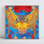 5D DIY Loomade teemantmaaling &Ouml;&ouml;kull T&auml;is&uuml;mmarguse tikandi m&uuml;&uuml;k Teemantmosaiik kivist pilt 30x30