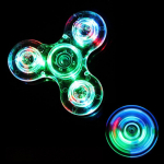 Star Shine l&auml;bipaistev kristall LED Fidget Hand Spinner Stressi leevendav m&auml;nguasi kolmnurk, &uuml;he s&otilde;rmega g&uuml;roskoop