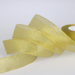 1 tk kullast/h&otilde;bedast siidist satiinist organza s&auml;delev lint 7-38 mm sibulavihm pulmakoogi kinkepakendi jaoks 38mm