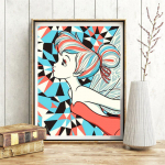 T&uuml;drukute teemanttikandid multifilm Pilt kivist kodukaunistuse maalimisest K&auml;sitsi valmistatud kingitus teemantmosaiigist isetegemine 20X30CM