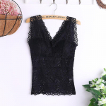 Seksikas pitsiline lilleline Cami polsterdatud tanktop naiste rinnahoidja Seksikas pitsiline Cami bralette heegeldatud lilleline rinnahoidja vest rinnahoidja &uuml;laosa XL