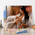 DIY Maalimine numbrite j&auml;rgi Kunst Kodukaunistamine Numbrid Maalimine Digitaalne &Otilde;limaal K&auml;sit&ouml;&ouml; Hobid 40x50cm no frame