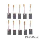 10 tk 6 * 8,5 * 13,5 mm grafiitvaskmootoriga s&uuml;sinikharja komplekt nurklihvijale