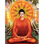 5D t&auml;isruudukujuline &uuml;mmargune teemantmaal Buddha kuju kunst Rhinestonest teemanttikandiga k&auml;sit&ouml;&ouml;komplekt k&auml;sitsi valmistatud kingitus Full Round 20X30CM