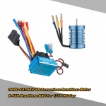 3650 4370KV 4P andurita harjadeta mootor koos 45A harjadeta ESC-ga (elektriline kiiruse regulaator) 1/10 jaoks sinine