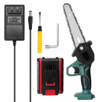 21 V kaasaskantav mini elektriline oksasaag Laetav v&auml;ike puul&otilde;hkumismootorsaag &uuml;he k&auml;ega US Plug mitmev&auml;rviline