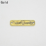 50 tk Vintage k&auml;sitsi valmistatud kirjariided metallist sildid Kaunistus DIY teppimine Naiste kotid Sildid Aksessuaarid Tarvikud