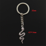 Moodne Cobra Snake 42x14mm ripats 30mm v&otilde;tmehoidja metallist h&otilde;bedane v&auml;rv meeste auto kingitus suveniirid v&otilde;tmehoidja h&otilde;be