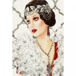 5D DIY teemantmaal Ilus t&uuml;druk ristpistes komplekt Mosaiik Teemanttikandid Roos T&auml;is&uuml;mmargune/ruudukujuline puur Kodukaunistus Round 20x30cm