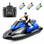 809 RC mootorpaat RC Boat kiire kaugjuhtimispaat basseinidele j&auml;rvedele 2,4 GHz veekindel m&auml;nguasi blue 3 batteries
