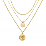 IF ME Korea liblikas mitmekihiline kaelakee mood kuldne h&otilde;bekett kaelakeed naiste ehted aksessuaarid 1