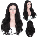 LUPU s&uuml;nteetiline peapael, must/pruun/segav&auml;rviline kuumakindlate juustega parukas naiste peapael, t&auml;ismasinas valmistatud parukad naistele 66CM