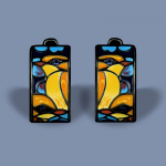 Unikaalsed mustad k&otilde;rvar&otilde;ngad naistele Chic Blue Spinell Bird Enamel Trendikad kingitused Peened ehted K&auml;sitsi valmistatud peoehted must