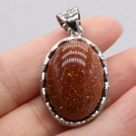 Looduslikust kivist ripats ovaalne roosa kvarts amet&uuml;st opaal malahhiit lapis lazuli ahhaat roheline aventuriini v&otilde;lusid ehete valmistamiseks DIY kaelakee tarvikud 20x30mm