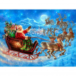 Teemantmaaling J&otilde;ulud lumememm J&otilde;ulukaunistused J&otilde;uluvana 5D DIY Teemantkunst Full Round 20x30CM